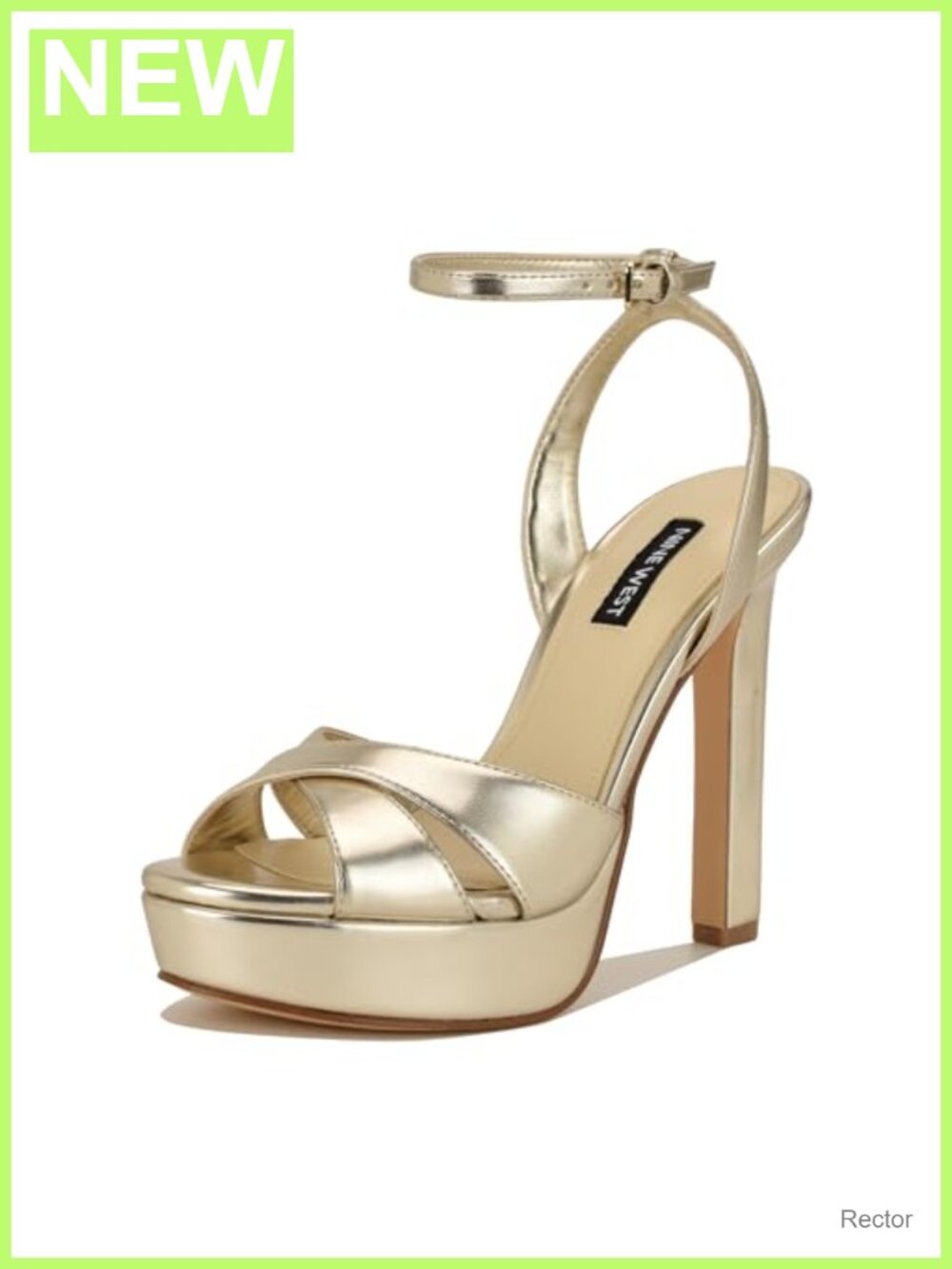 Nine West Wilda Platform Sandals Womens Heels Open Toe Stiletto Ankle Strap